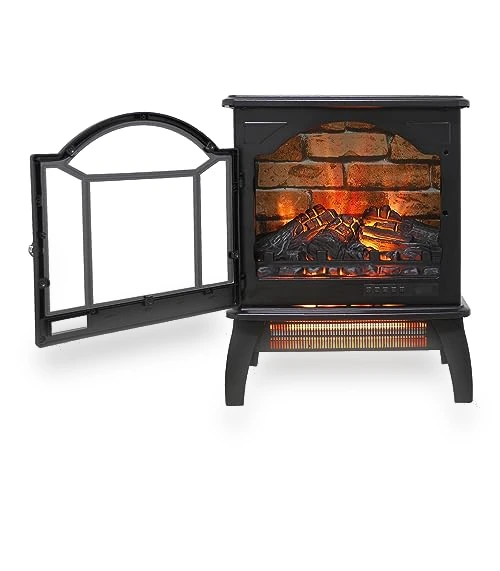 Freestanding Electric Fireplace Heater — Portable Heating Solutions, KOFOHON
