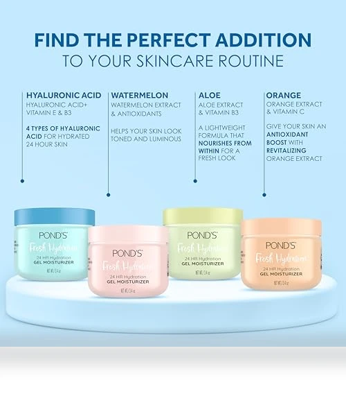 Gel Face Moisturizer for 24 hour Hydration and Luminous Skin — Creams & Moisturizers, POND'S