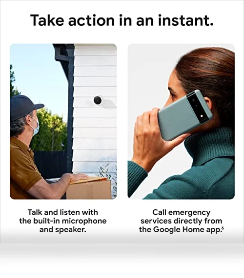 Nest Cam Outdoor or Indoor, Battery — Smart Home Security, Google
