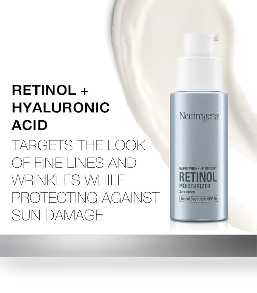 Rapid Wrinkle Repair Daily Face Moisturizer With SPF 30 + Hyaluronic Acid — Beauty & Personal Care, Neutrogena