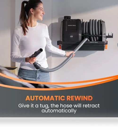 Retractable Wet Dry Vacuum Cleaner — Vacuums, Giraffe Tools