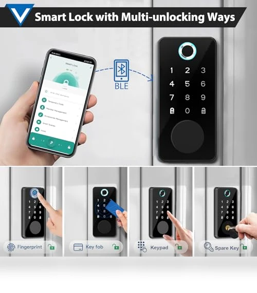 Smart Fingerprint Door Lock — Smart Home Security, TGCFING