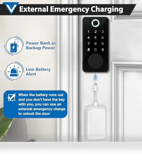 Smart Fingerprint Door Lock — Smart Home Security, TGCFING