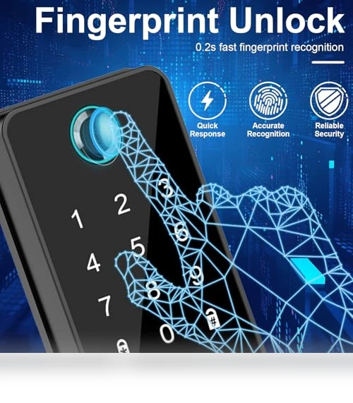 Smart Fingerprint Door Lock — Smart Home Security, icamdoor