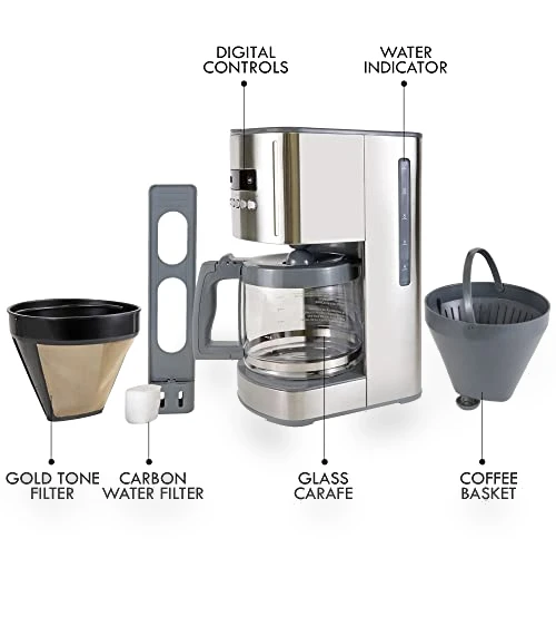 12 Cup Drip Coffee Machine — Coffee Makers, Koolatron