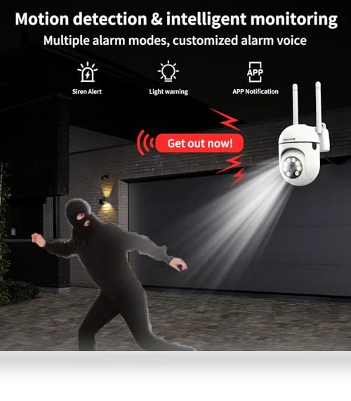 2.5K WiFi Security Camera — Smart Home Security, EKOLVOSK