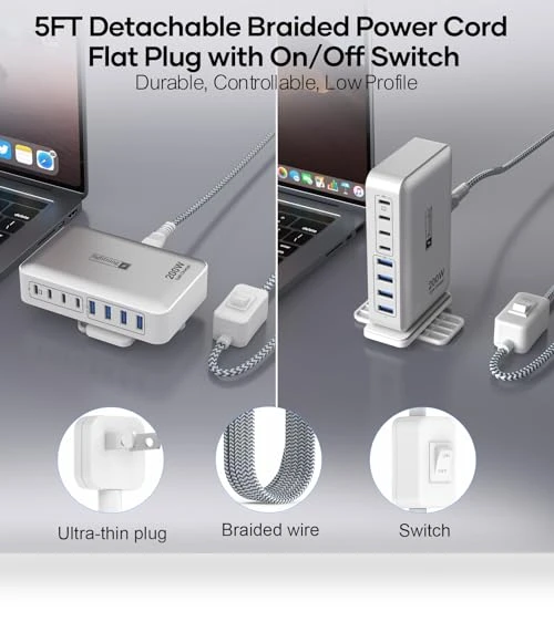 200W Charging Station for Multiple Devices — Chargers & Adapters, Dongguan Zeen Tengxiang Technology Co., Ltd