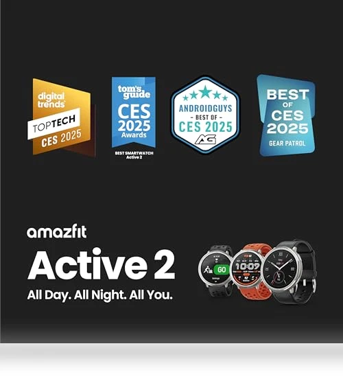 Active 2 Smart Watch — Smartwatches, Amazfit