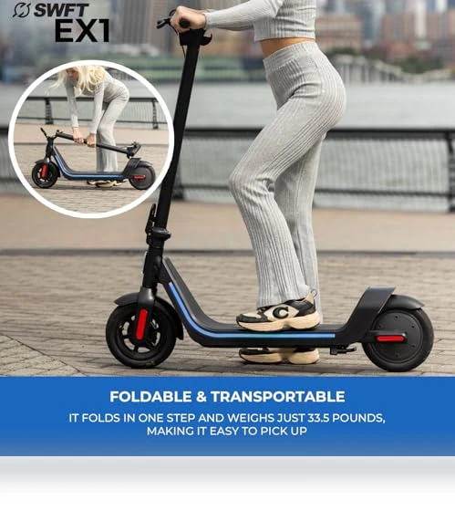 Compact Foldable Electric Scooter — Electric Vehicles, SWFT
