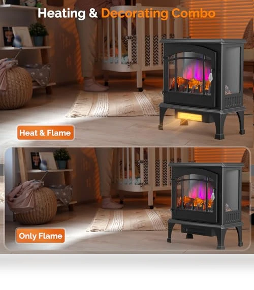Electric Fireplace Stove — Portable Electric Heaters, ROVSUN