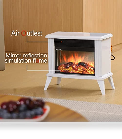 Electric Mini Fireplace Heater — Portable Heating Solutions, DONYER POWER