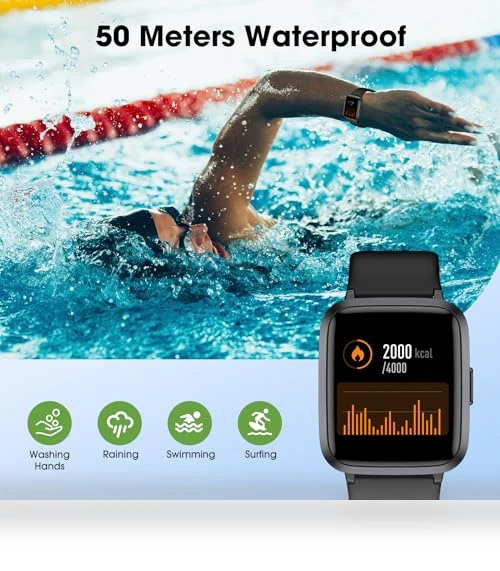 Fitness Tracker Watch with Heart Rate Monitor — Smartwatches, LIVIKEY