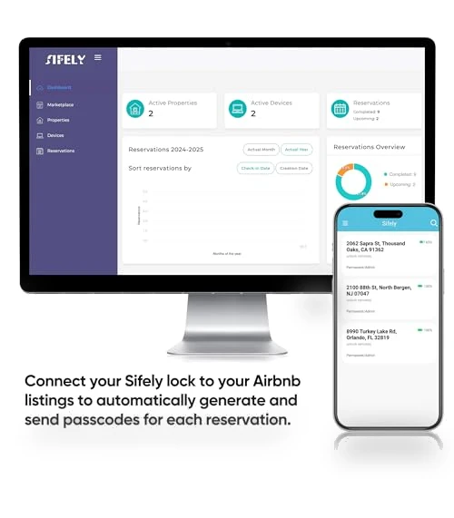 Keyless-Entry Fingerprint Smart Door Lock — Biometric Security, Sifely