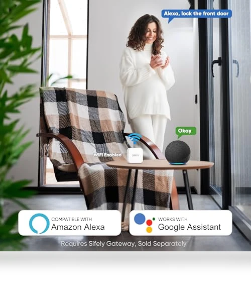 Keyless-Entry Fingerprint Smart Door Lock — Biometric Security, Sifely