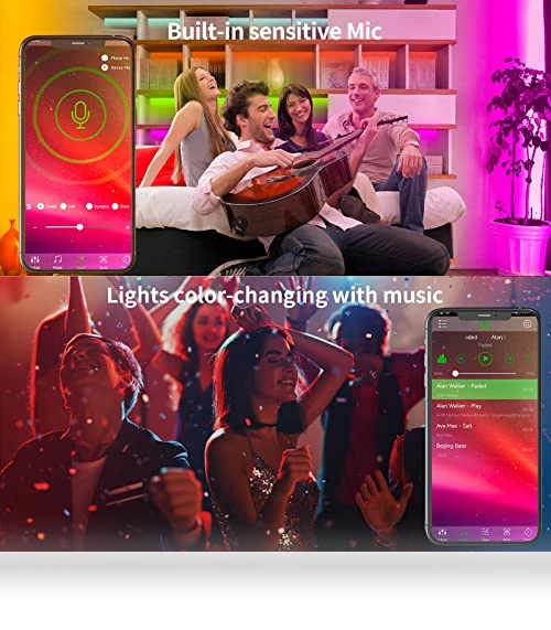 LED Strip Lights RGB Music Sync — LED, KSIPZE