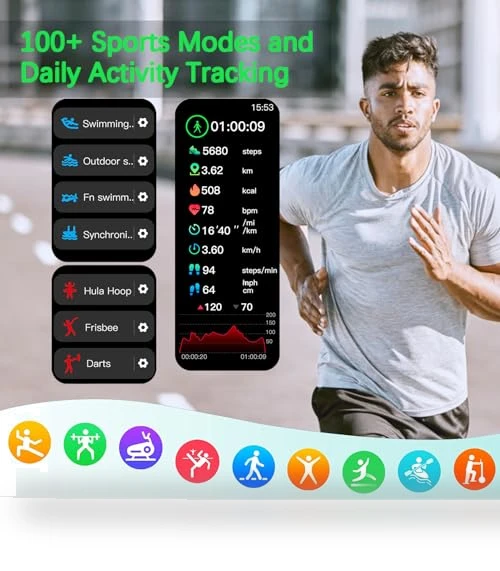 Military Smart Watch with Call Function — Smartwatches, Nihemin