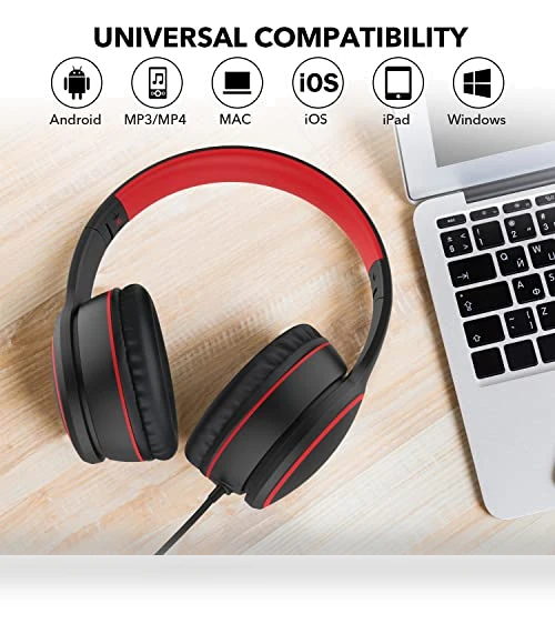 Over-Ear Headphones with Microphone — In-Ear Headphones, RORSOU