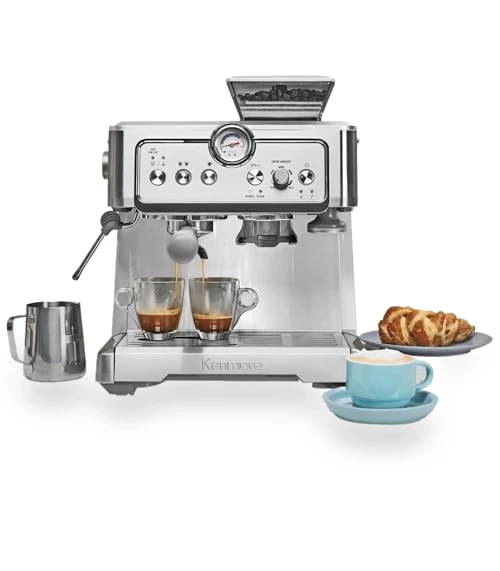 Semi Automatic Coffee Maker With Manual Tamper — Coffee & Espresso Combos, Koolatron