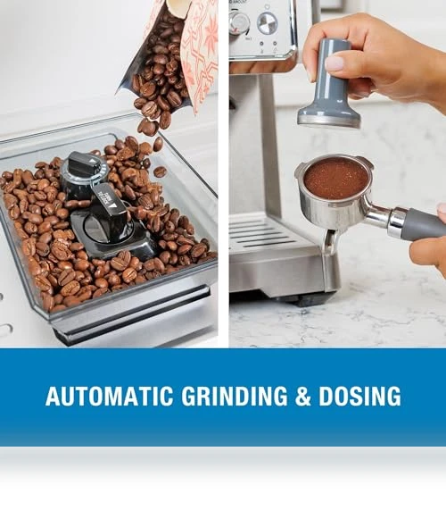 Semi Automatic Coffee Maker With Manual Tamper — Coffee & Espresso Combos, Koolatron