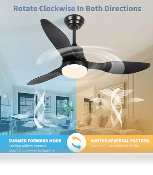 Smart Ceiling Fan with Light — Ceiling Fan Wall Controls, LINJO
