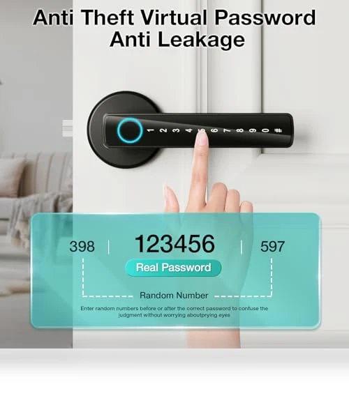 Smart Fingerprint Door Lock — Smart Home Security, Omlepai