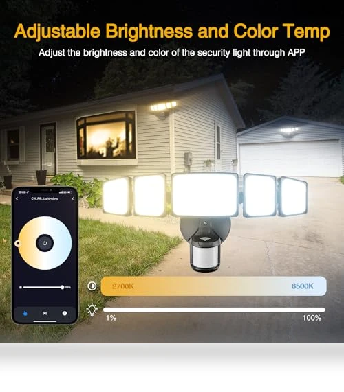 Smart LED Security Lights Motion Sensor Outdoor — Outdoor Security & Flood Lighting, Onforu