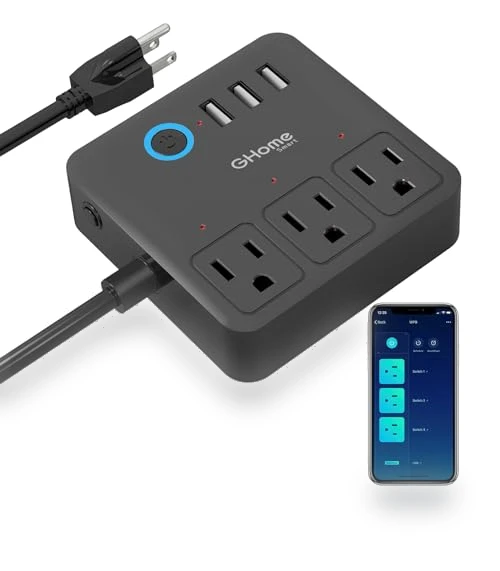 Smart Power Strip with USB Ports — Power Solutions & Surge Protection, GHome Smart