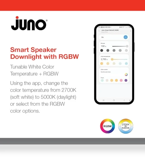 Smart Recessed Light Speaker — LED, Juno