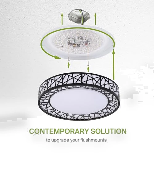 Smart RGBW Flush Mount Ceiling Light — LED, ASD
