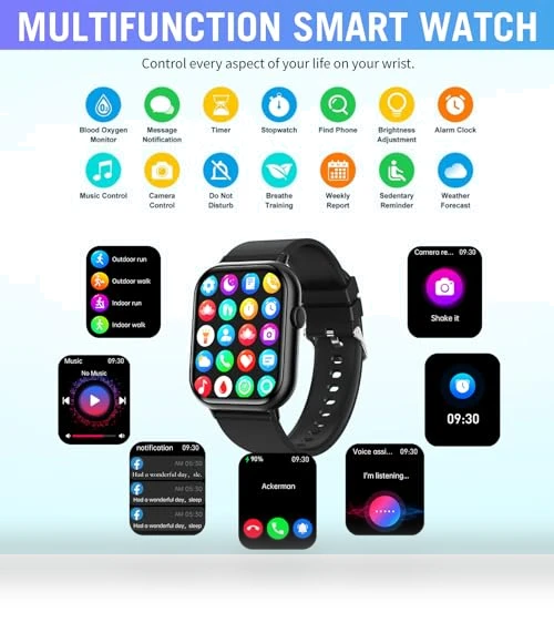 Smart Watch with HD Screen and Health Monitoring — Smartwatches, Williben