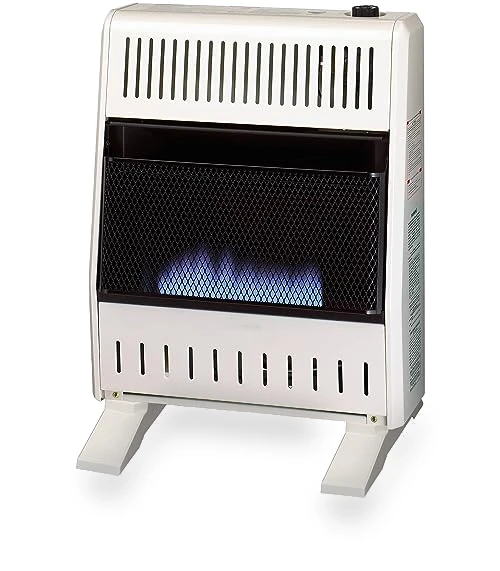 Ventless Natural Gas Blue Flame Space Heater with Thermostat Control — Portable Heating Solutions, ProCom