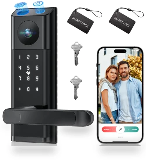 Video Smart Lock with Camera & Doorbell — Deadbolts, Camcamp