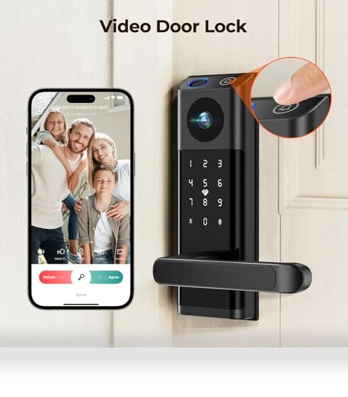 Video Smart Lock with Camera & Doorbell — Deadbolts, Camcamp