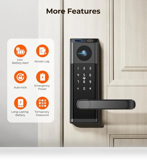 Video Smart Lock with Camera & Doorbell — Deadbolts, Camcamp
