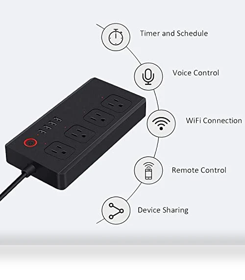 WiFi Surge Protector with USB Ports — Power Solutions & Surge Protection, UseeLink