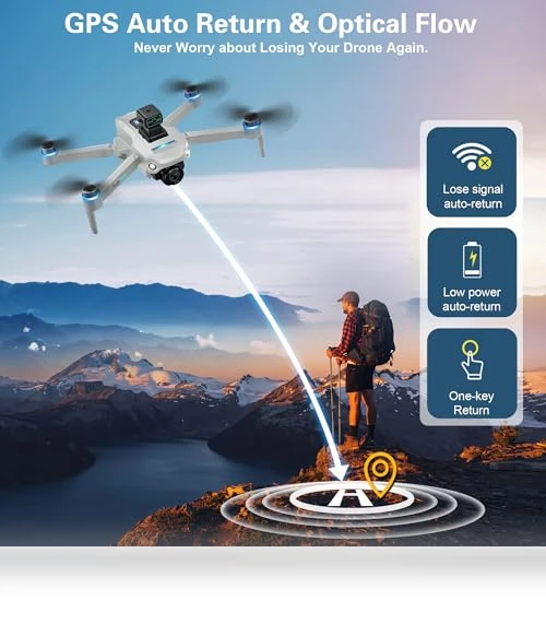 4K UHD Camera Drone with GPS — Drones, CANKETEC