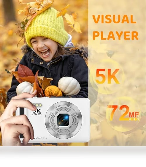 5K Digital Camera with 16X Zoom — Compact Digital Cameras, YiFuar