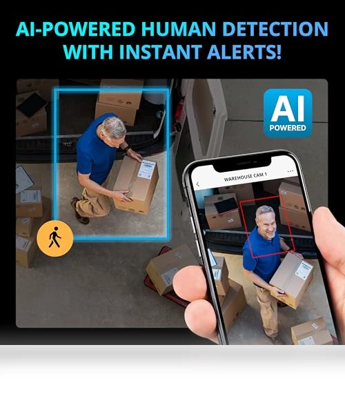 AI Powered Sentinel 4k Poe Security Camera System — Smart Home Security, Defender