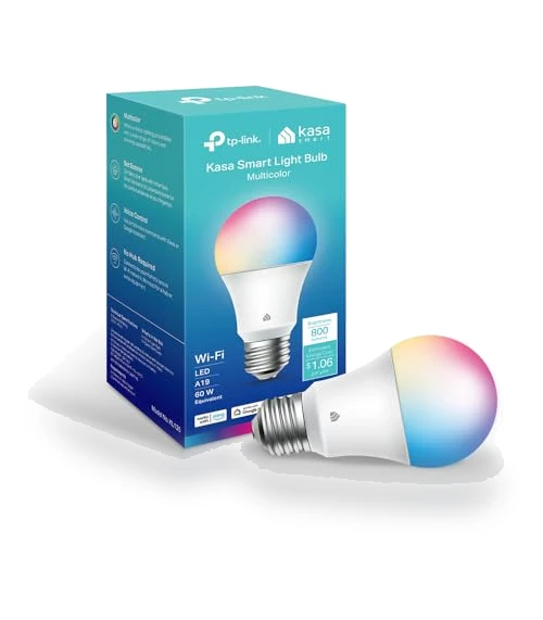 Full Color Changing Dimmable Smart WiFi Light Bulb — Lighting Solutions, Kasa Smart