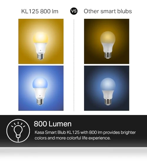 Full Color Changing Dimmable Smart WiFi Light Bulb — Lighting Solutions, Kasa Smart