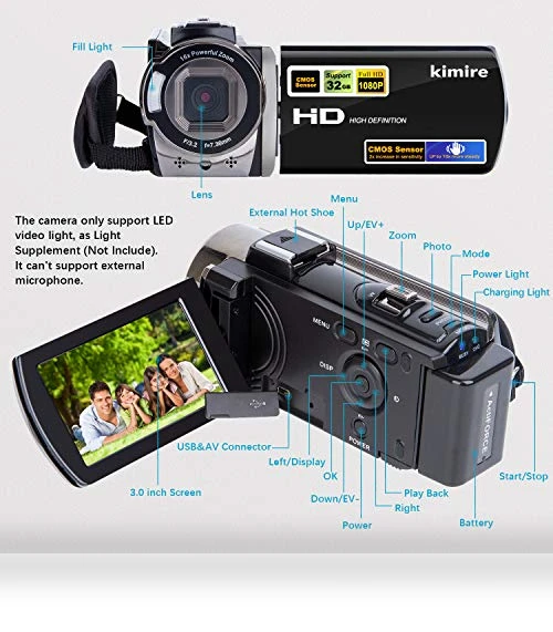 Full HD 1080P Digital Camcorder — Video Cameras, kimire