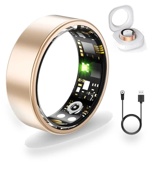 Health Rings for Women Men, Fitness Tracker with Heart Rate, Blood Oxygen, Blood Pressure, Sleep Tracker, Step Tracker,... — Smartwatches, Duobuy