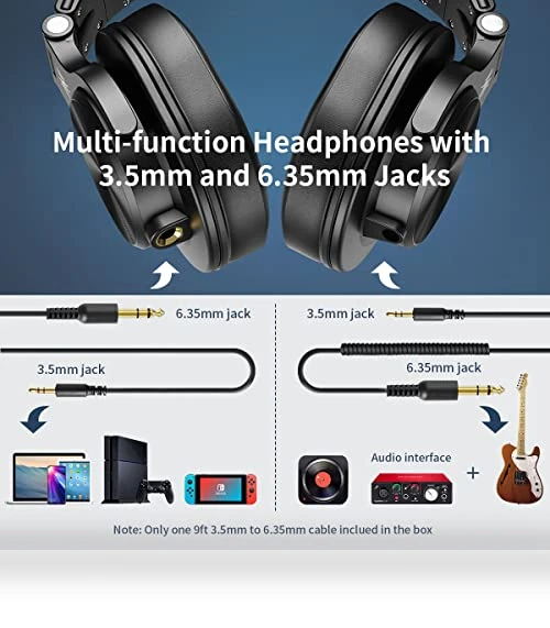 Hi-Res Studio Recording Headphones — Over-Ear Headphones, OneOdio