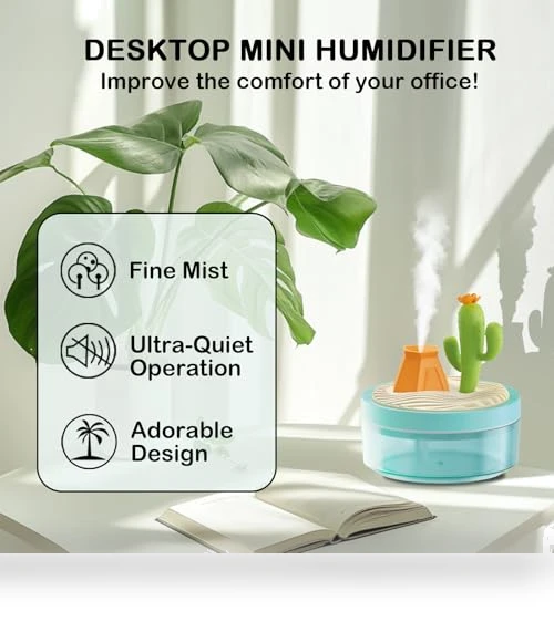 Night Light Humidifier with 2 Mist Modes — Air Moisturizers, ShunChengFa