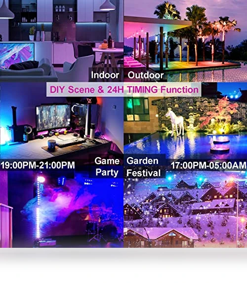 Smart Color Changing RGB LED Flood Light — LED, Neliwo