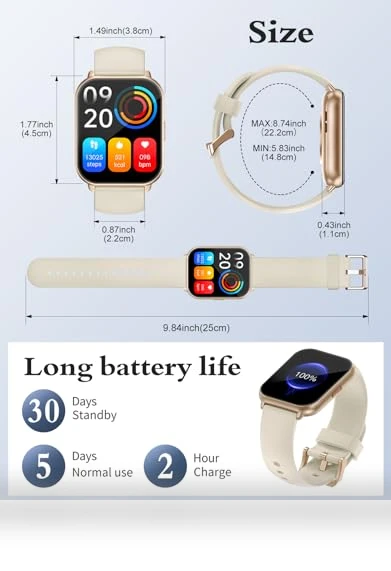 Smart Watch with Fitness Tracker — Smartwatches, RUIMEN