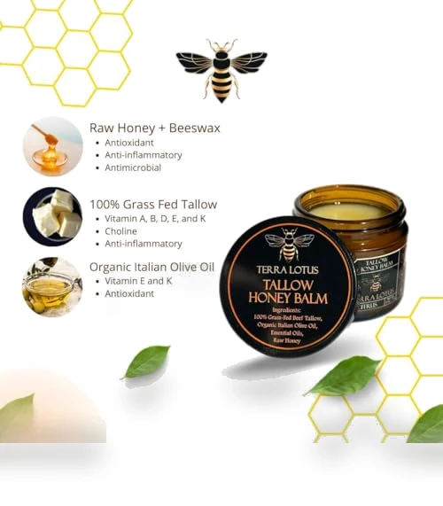 Tallow Honey Balm — Balms & Moisturizers, Terra Lotus