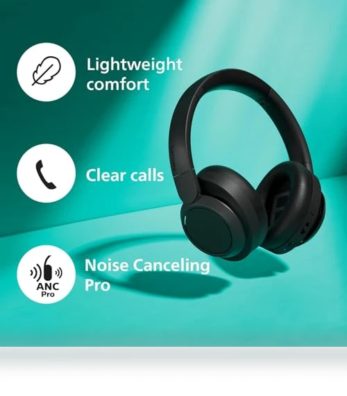 Wireless Over-Ear Headphones with Noise Canceling Pro — Over-Ear Headphones, Philips