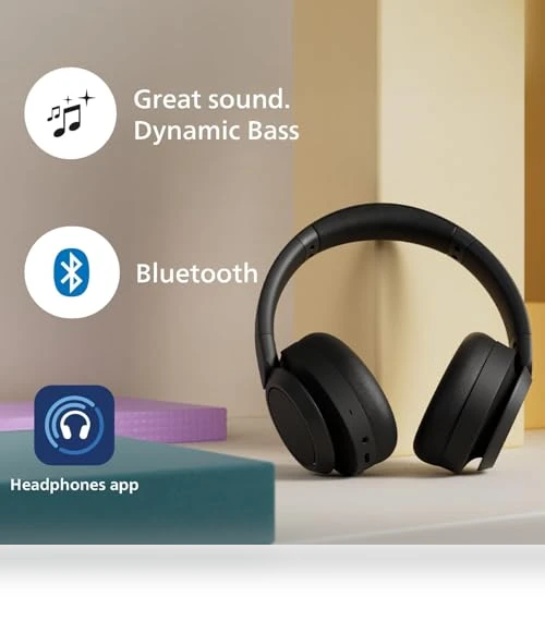 Wireless Over-Ear Headphones with Noise Canceling Pro — Over-Ear Headphones, Philips