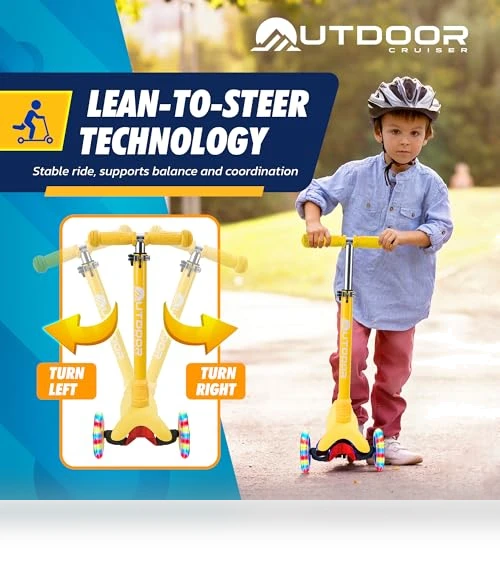 3-wheel Kids Scooter — Balance Bikes, OutdoorCruiser
